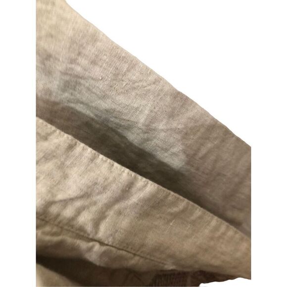 Chico's Women's  Cream Open Front with Stud Detail Linen Jacket Size 2 (L) - Picture 4 of 14